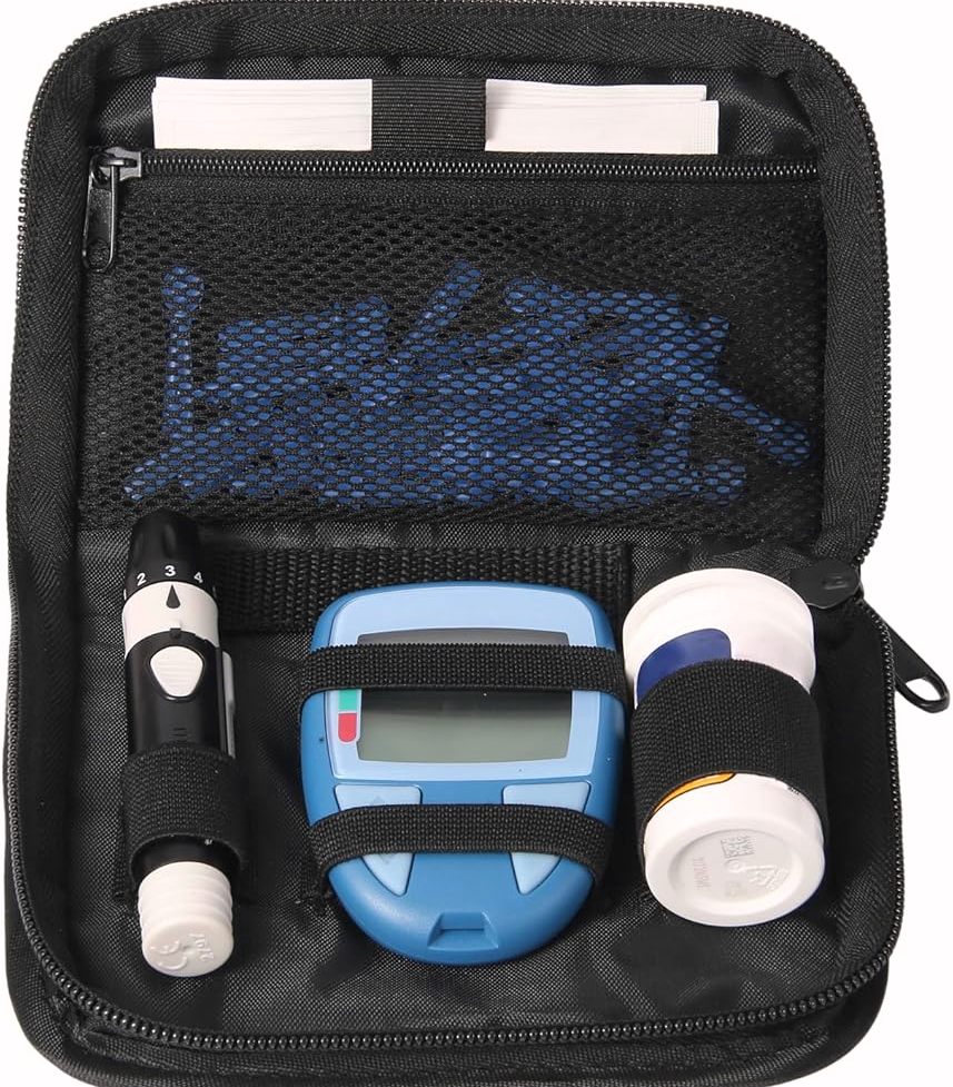 checking blood sugar before exercise with glucose meter
